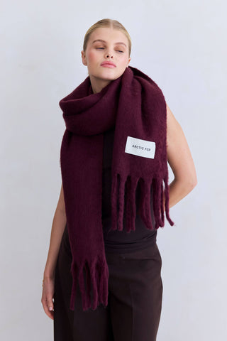 The Stockholm Scarf - 100% Recycled in Cherry Lacquer