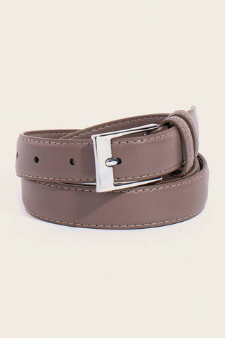 The Rectangle Buckle Genuine Leather Belt