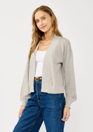 The Cropped Textured Cardigan