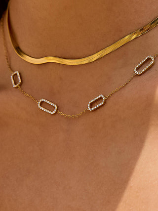 The 18K Gold Non-Tarnish Dainty Chain Necklace