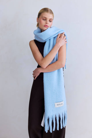 The Stockholm Scarf - 100% Recycled in Glacier Blue