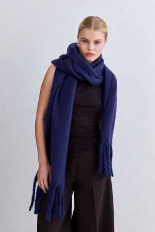 The Reykjavik Scarf - 100% Recycled in Midnight Blue
