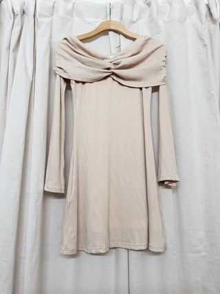 Kelsey Long Sleeve Off the Shoulder Mini Dress