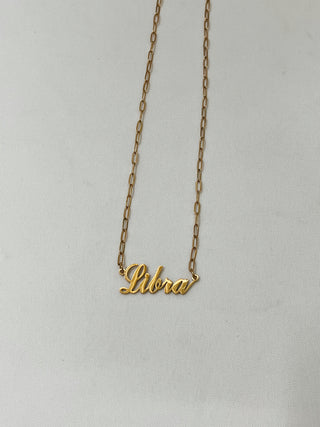 Libra Zodiac Chain Necklace