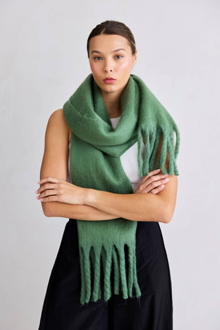 The Stockholm Scarf - 100% Recycled in Forest Fern