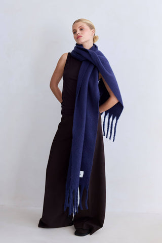 The Reykjavik Scarf - 100% Recycled in Midnight Blue