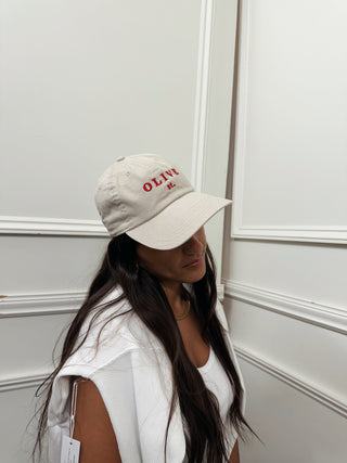 Contrast Olive St. Embroidered Baseball Cap