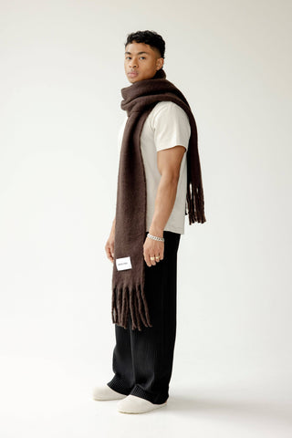 The Reykjavik Scarf - 100% Recycled in Ground Coffee