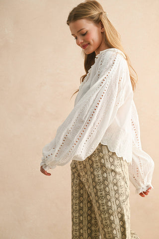 Embroidered Cottage Blouse