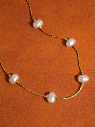 The 18K Non-Tarnish Petite Pearl Necklace