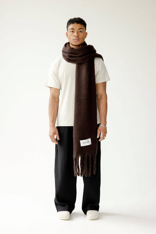 The Reykjavik Scarf - 100% Recycled in Ground Coffee