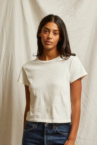 Lisa Recycled Cotton Slim Crew Tee