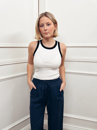 Lisboa Contrast Knit Tank