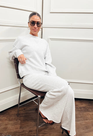 Amber French Terry Wide Leg Pant
