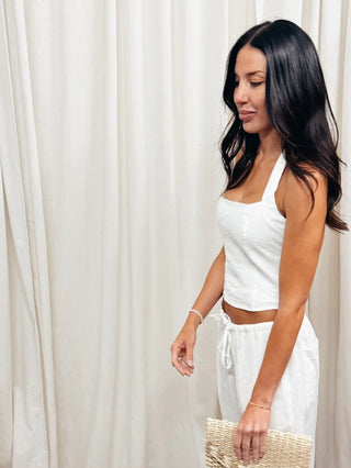 Positano Linen Halter