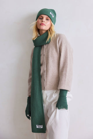 The Recycled Bottle Beanie in Forest Fern