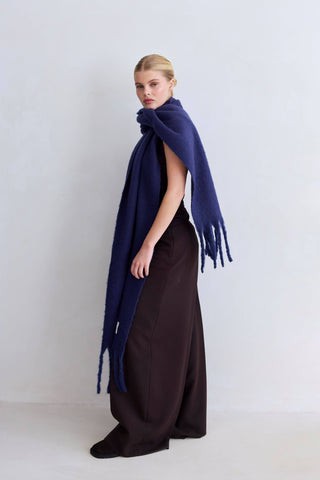 The Reykjavik Scarf - 100% Recycled in Midnight Blue