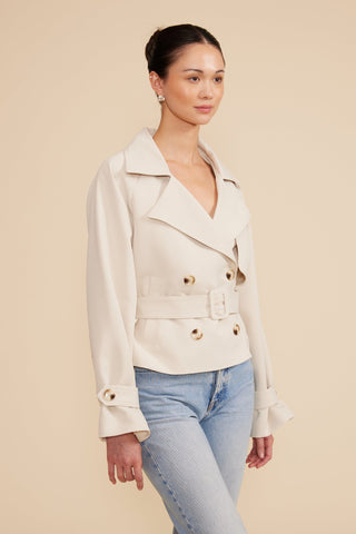 Estelle Cropped Trench