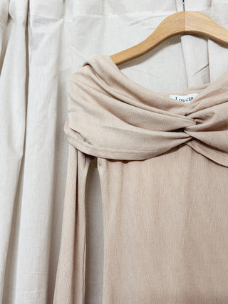 Kelsey Long Sleeve Off the Shoulder Mini Dress