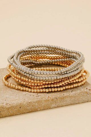 Beaded Layered Bracelet Set