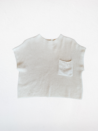 Short Sleeve Easy Sweater