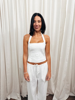 Positano Linen Halter