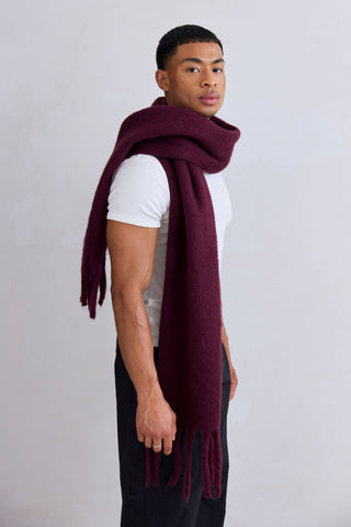 The Stockholm Scarf - 100% Recycled in Cherry Lacquer