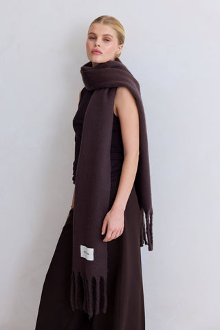 The Reykjavik Scarf - 100% Recycled in Ground Coffee