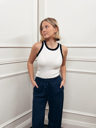 Lisboa Contrast Knit Tank