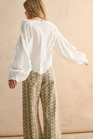 Embroidered Cottage Blouse