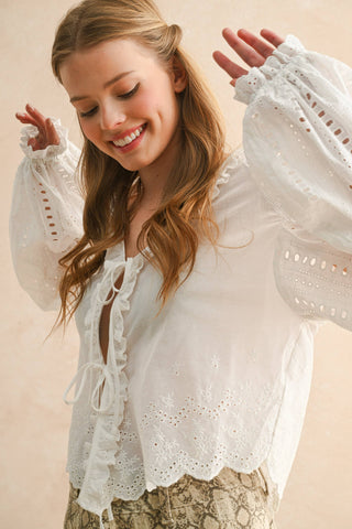 Embroidered Cottage Blouse