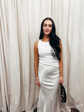 Cheers Embroidered Rib Tank