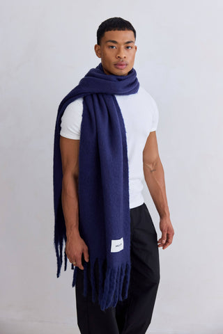 The Reykjavik Scarf - 100% Recycled in Midnight Blue