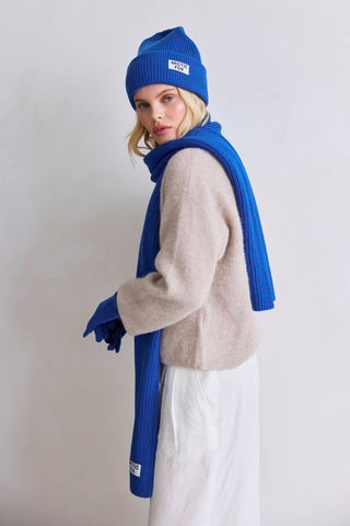 The Recycled Bottle Beanie in Ocean Blue