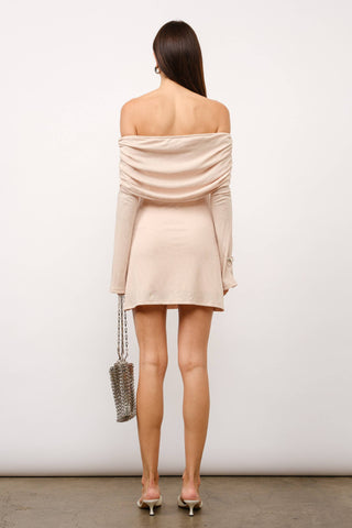 Kelsey Long Sleeve Off the Shoulder Mini Dress