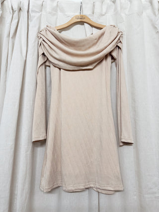 Kelsey Long Sleeve Off the Shoulder Mini Dress
