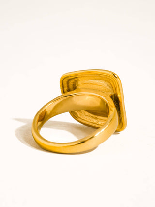 The 18K Gold Non-Tarnish Abstract Statement Ring