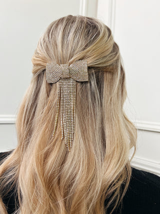 Crystal Bow Hair Clip