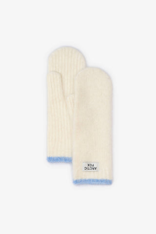 The Alpaca Mittens in Sky Blue