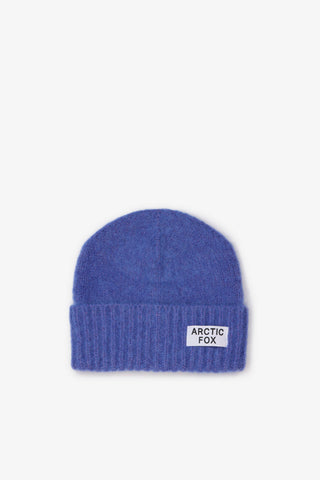 The Mohair Beanie in Future Dusk Blue