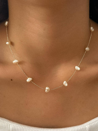 The 18K Non-Tarnish Petite Pearl Necklace