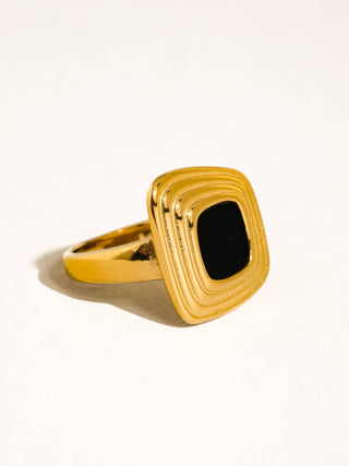 The 18K Gold Non-Tarnish Abstract Statement Ring