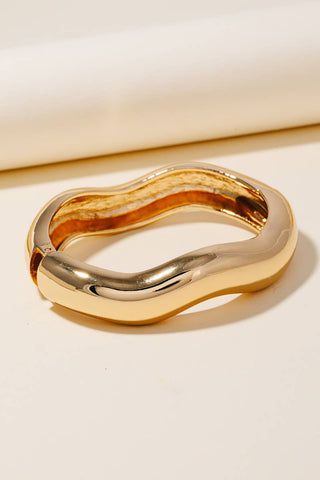 Wavy Bangle Bracelet