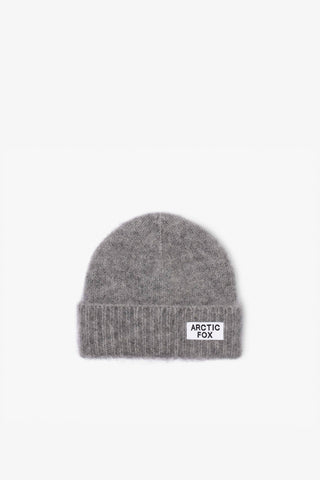 The Mohair Beanie in Arctic Grey