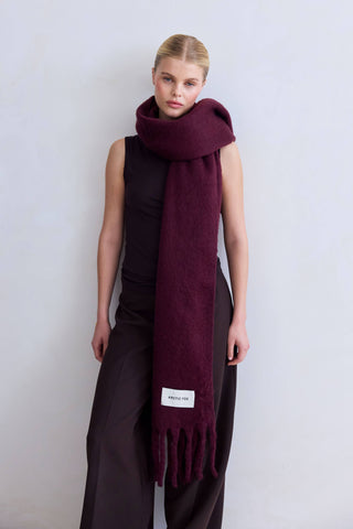 The Stockholm Scarf - 100% Recycled in Cherry Lacquer