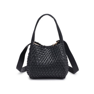 Roxy Woven Double Handle Woven Crossbody