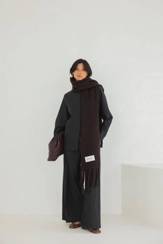 The Reykjavik Scarf - 100% Recycled in Ground Coffee