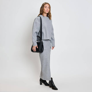 Roxy Woven Double Handle Woven Crossbody