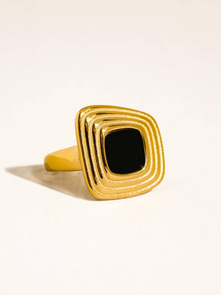 The 18K Gold Non-Tarnish Abstract Statement Ring