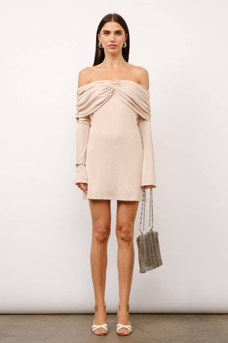 Kelsey Long Sleeve Off the Shoulder Mini Dress